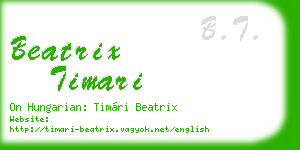 beatrix timari business card